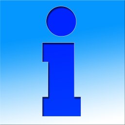 Foto eines Infosymbols