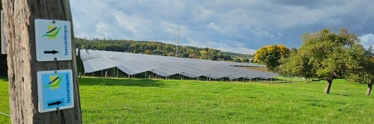 Foto des Solarparks in Somborn