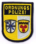 Das Logo der Ordnungspolizei Freigericht Hasselroth zeigt die Wappen der beiden Kommunen und darüber den Schriftzug Ordnungspolizei