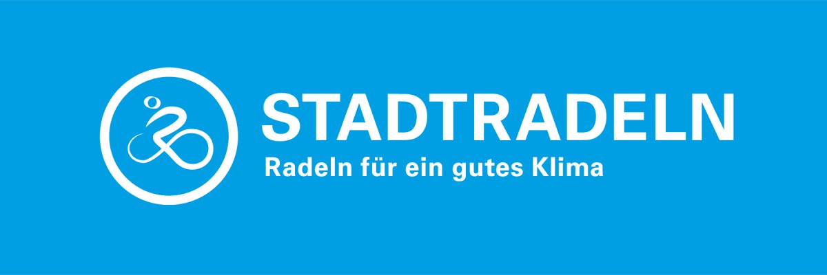 Das Bild zeigt den Werbebanner für die Aktion Stadtradeln, Radeln für ein gutes Klima