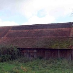 Foto der Rückansicht der Schillingsmühle von Westen (Bachlauf)