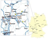 Verkehrsanbindung Freigericht Foto einer Landkarte mit Verkehrsanbindungen für Freigericht