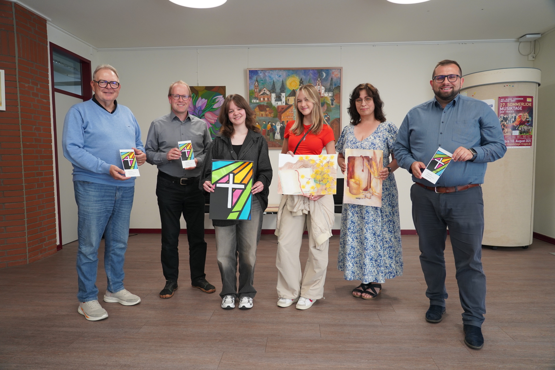 Junge Künstlerinnen zu Gast im Rathaus.