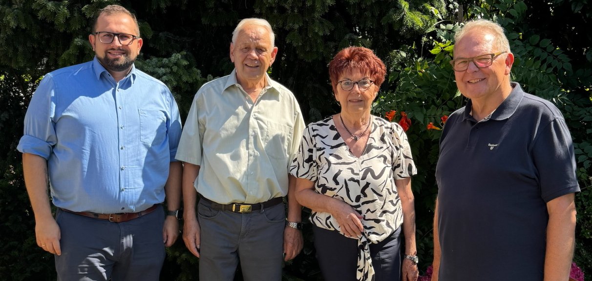 Gratulation zur Diamantenen Hochzeit im Hause Trageser.
